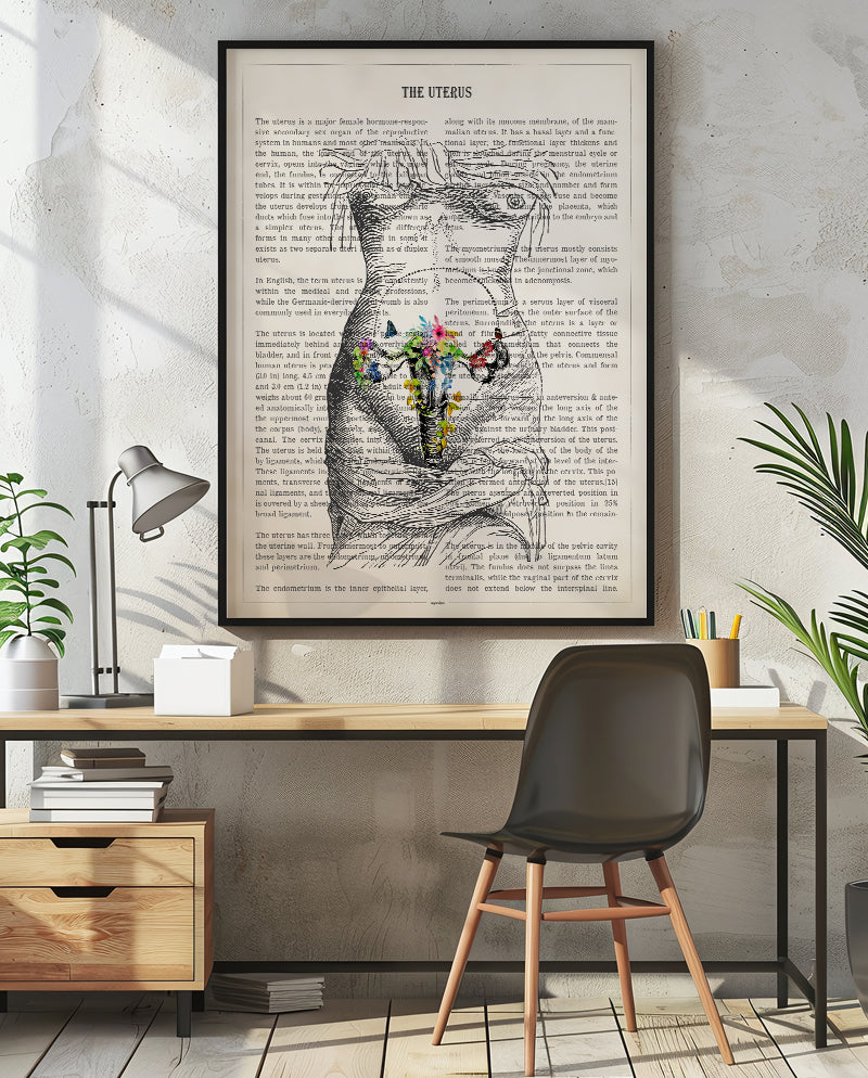 Uterus Anatomy Print