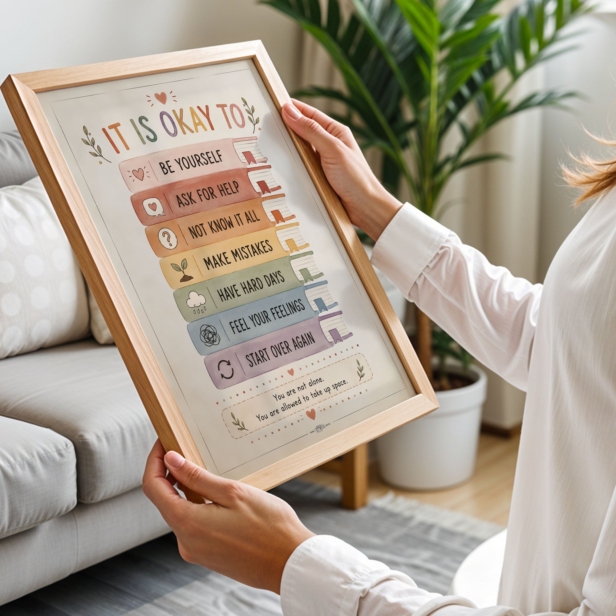 It Is Okay To Poster Classroom Counseling Affirmation Chart
