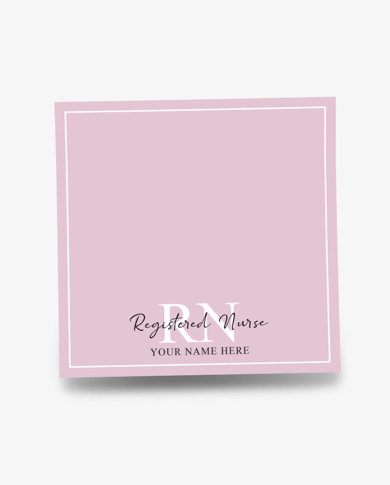 Personalized RN Sticky Note