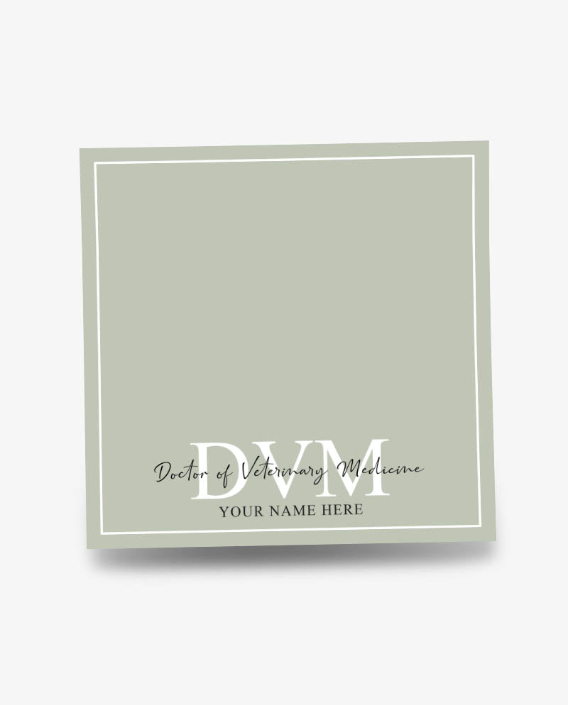 Personalized DVM Sticky Note