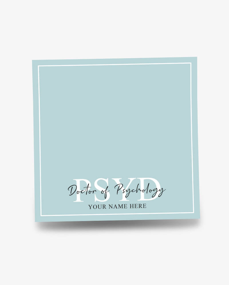Personalized PsyD Sticky Note
