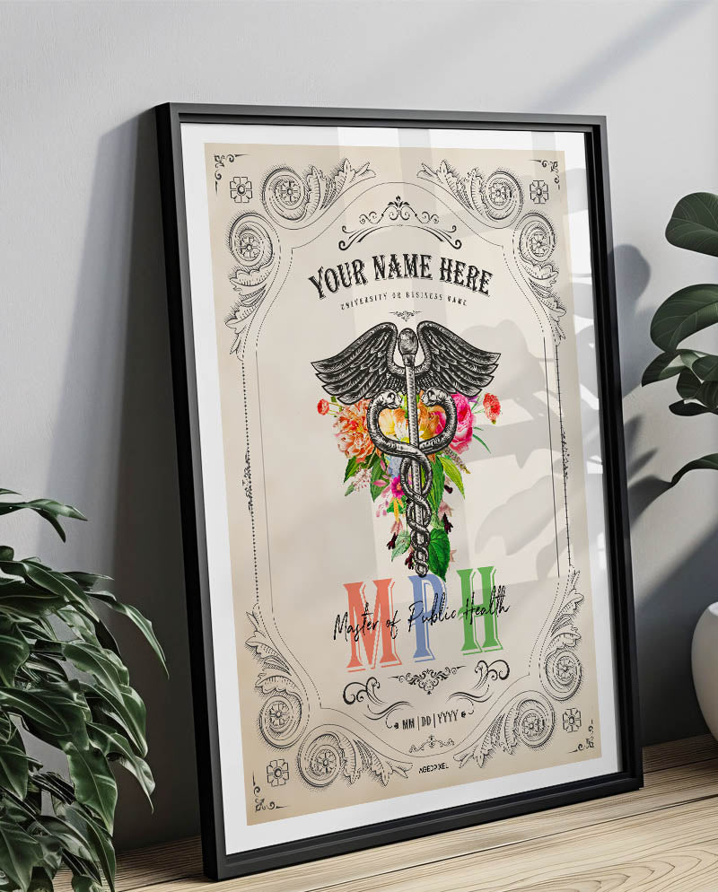 MPH Graduation Print For Master of Public Health