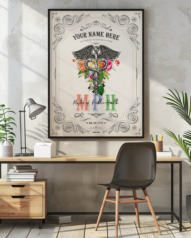 MPH Graduation Print For Master of Public Health