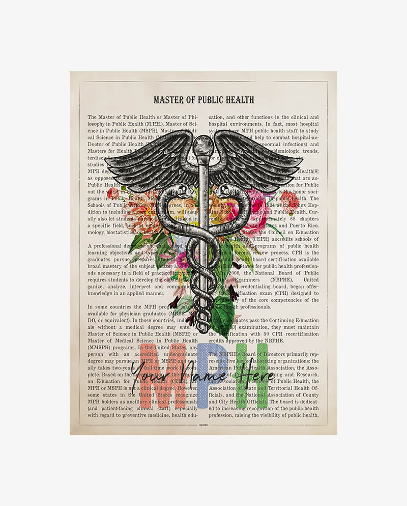 Personalized MPH print for Master Of Public Health