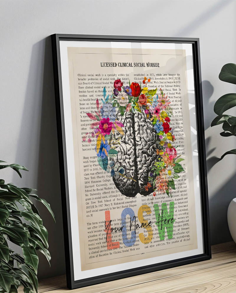 Personalized LCSW print for Licensed Clinical Social Worker