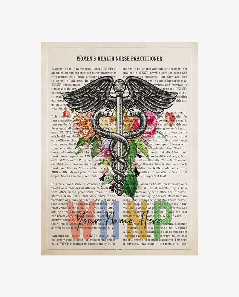 Personalized WHNP print for Women's Health Nurse Practitioner