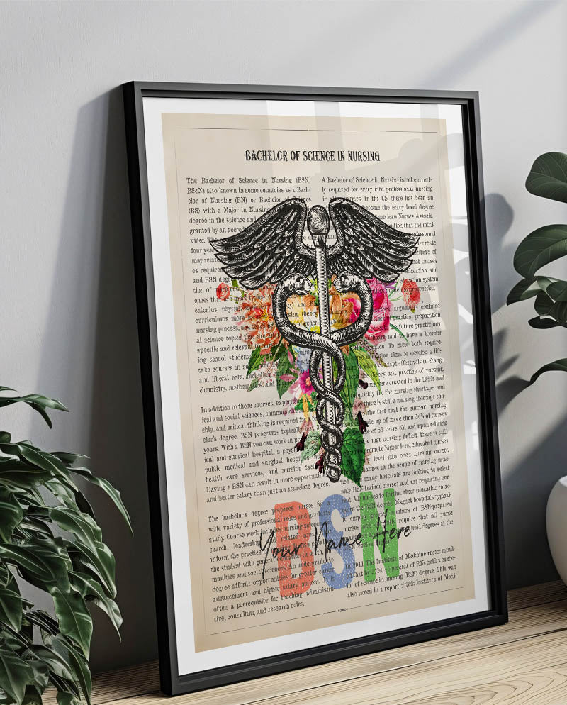 Personalized BSN print for Bachelor of Science in Nursing