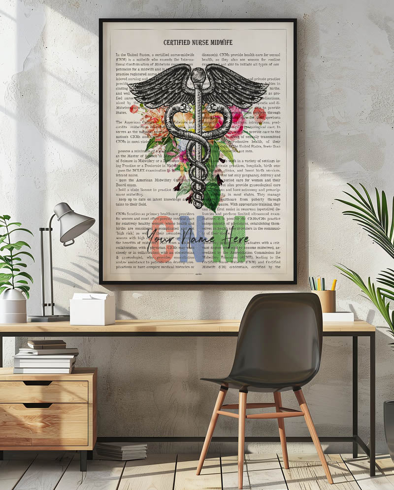 Personalized CNM Print for Certified Nurse Midwife
