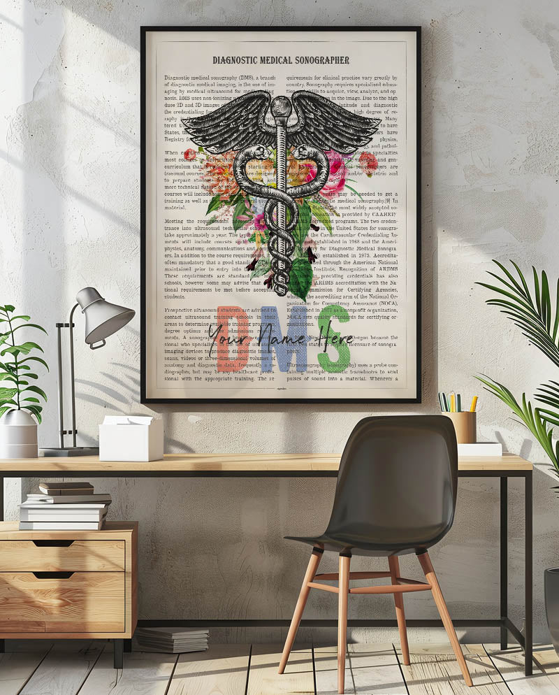 Personalized DMS print for Diagnostic Medical Sonographer