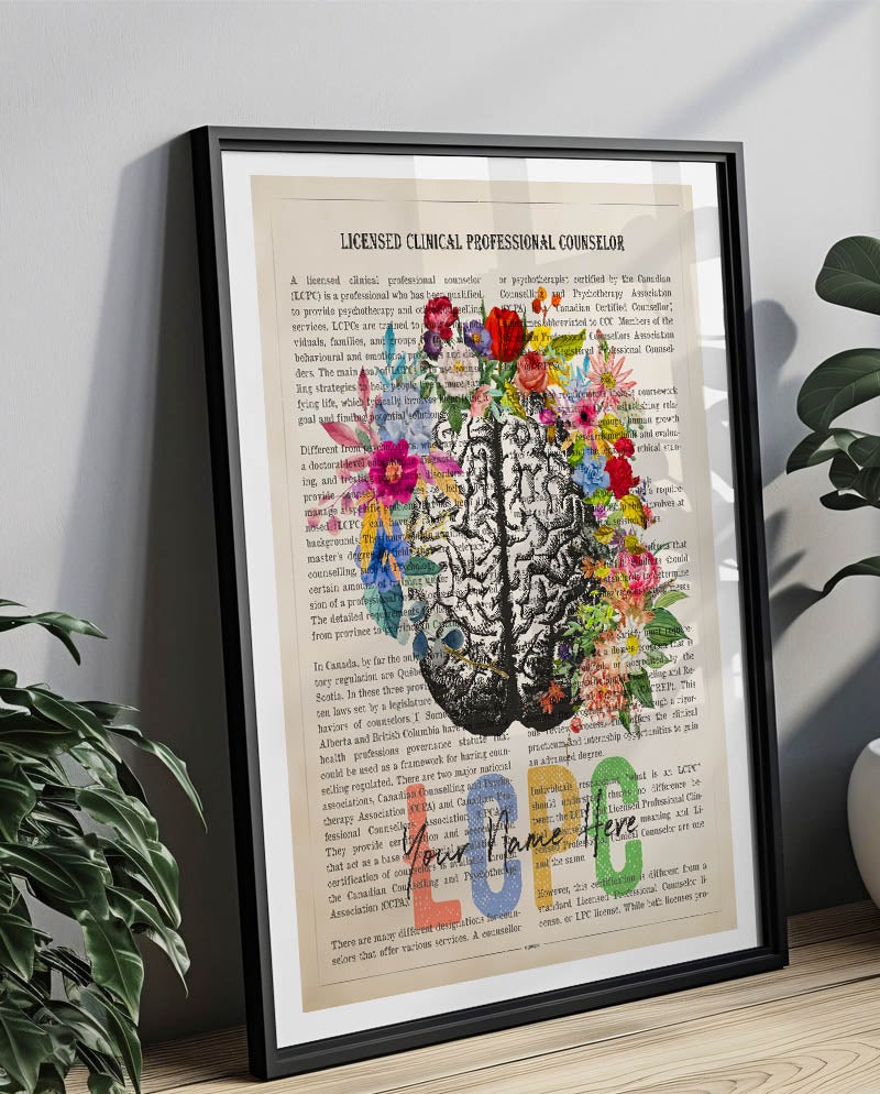 Personalized LCPC print for Licensed Clinical Professional Counselor