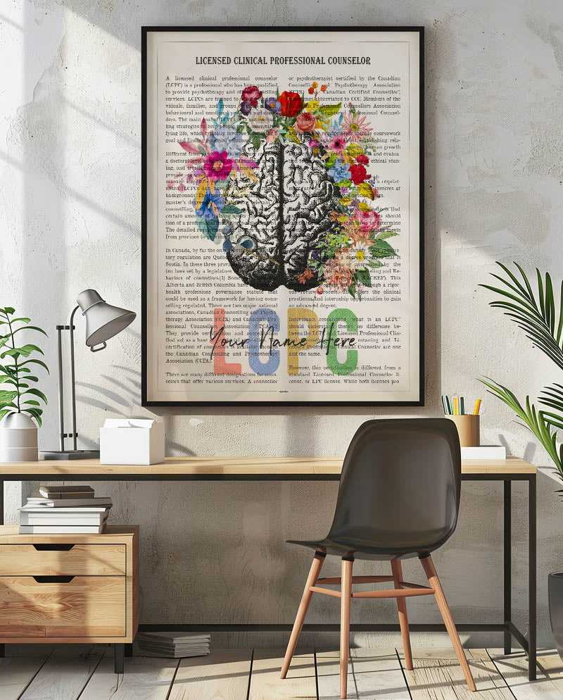 Personalized LCPC print for Licensed Clinical Professional Counselor