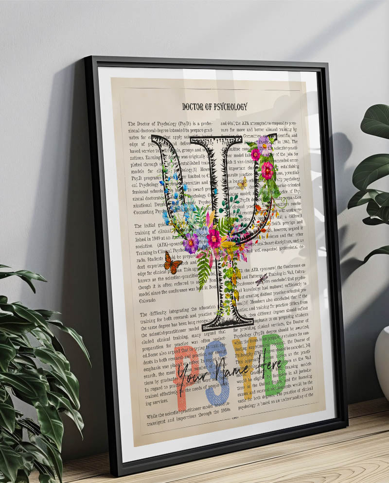 Personalized PSYD print for Doctor of Psychology