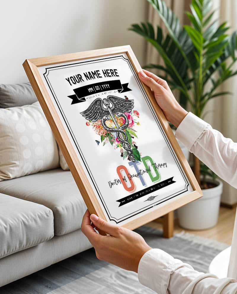 OTD Graduation Print For Doctor of Occupational Therapy