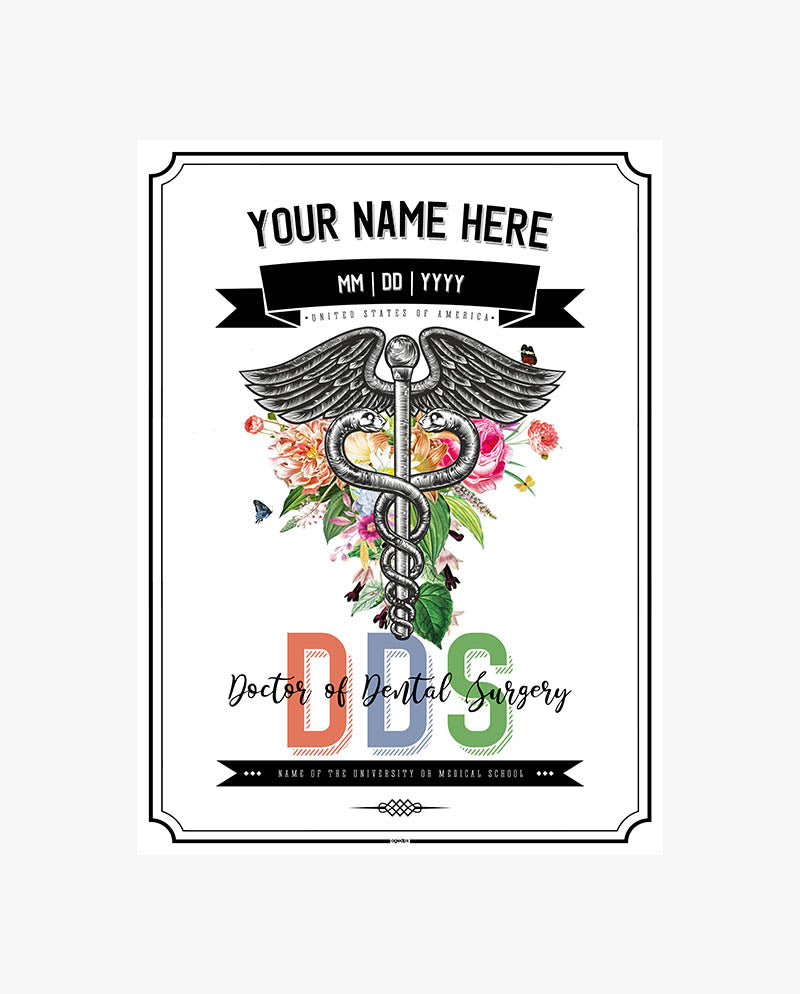 DDS Graduation Print For Doctor of Dental Surgery