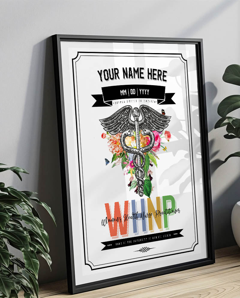 WHNP Graduation Print For Women's Health Nurse Practitioner