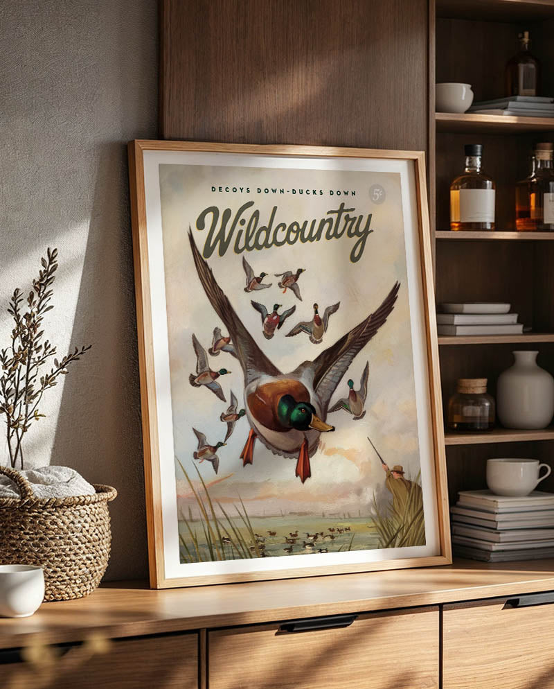 Retro Duck Hunting Print