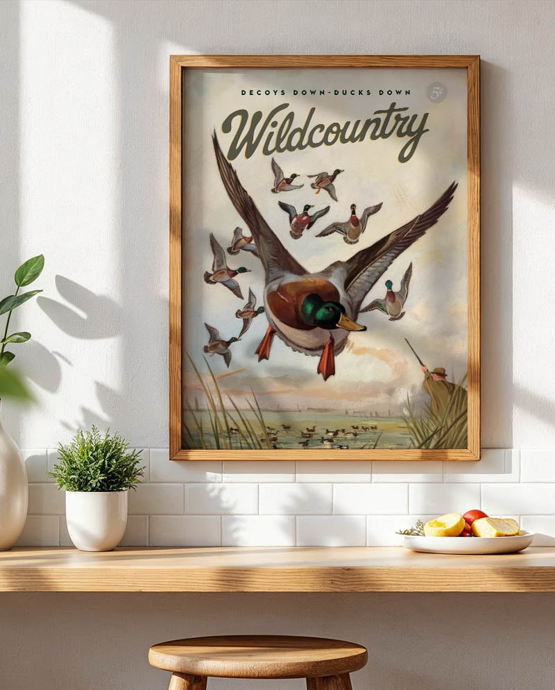 Retro Duck Hunting Print