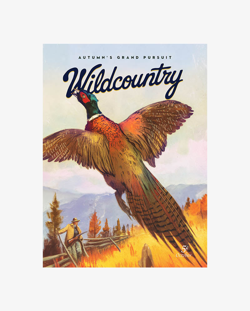 Retro Pheasant Hunting Print