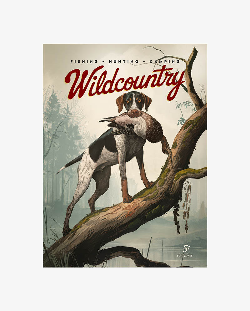 Retro Pointer Hunting Print