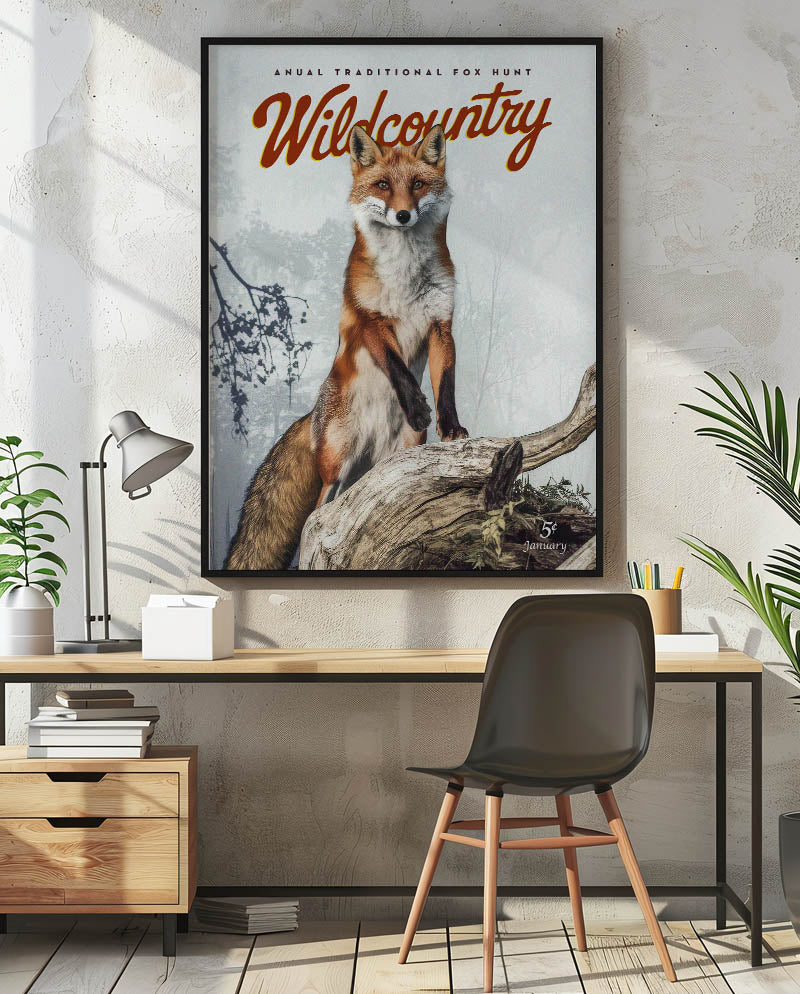 Retro Fox Hunt Print