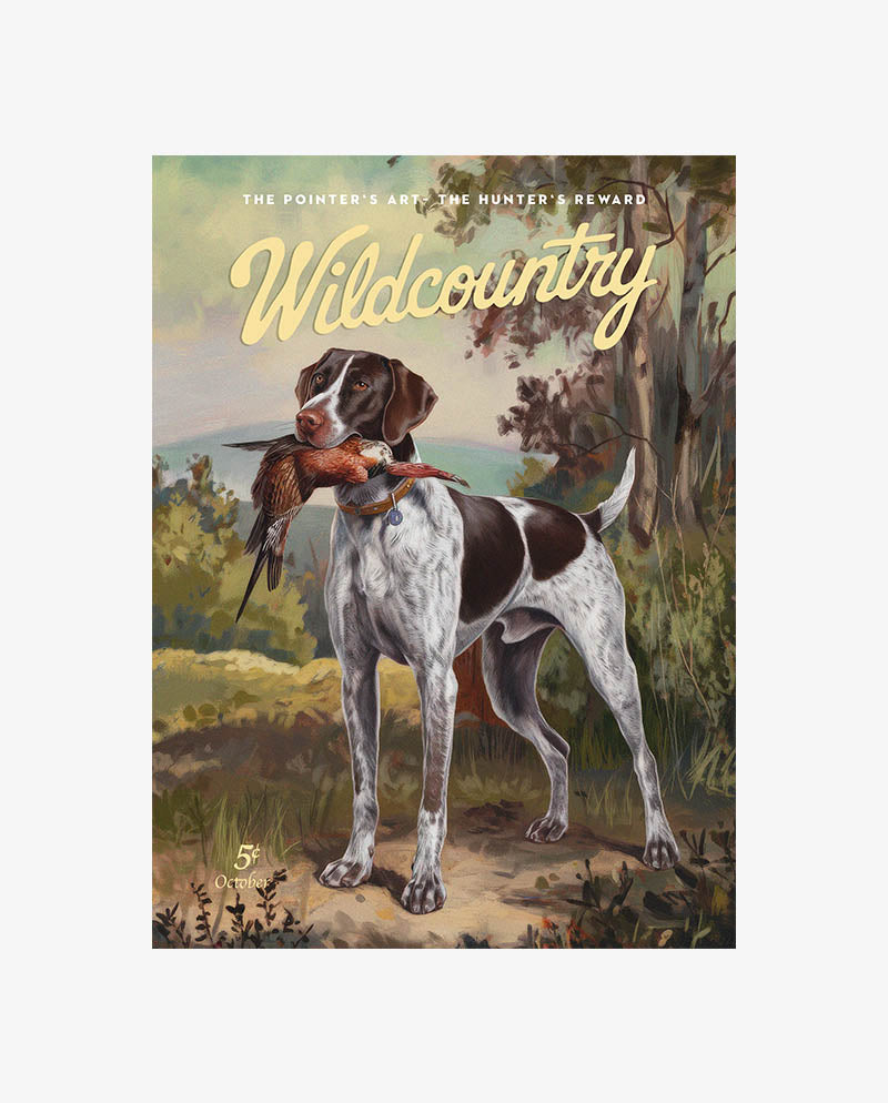 Retro Hunting Dog Print
