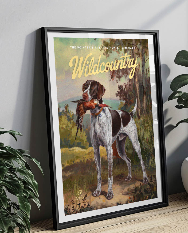 Retro Hunting Dog Print