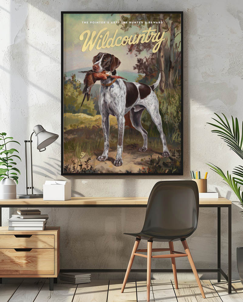 Retro Hunting Dog Print