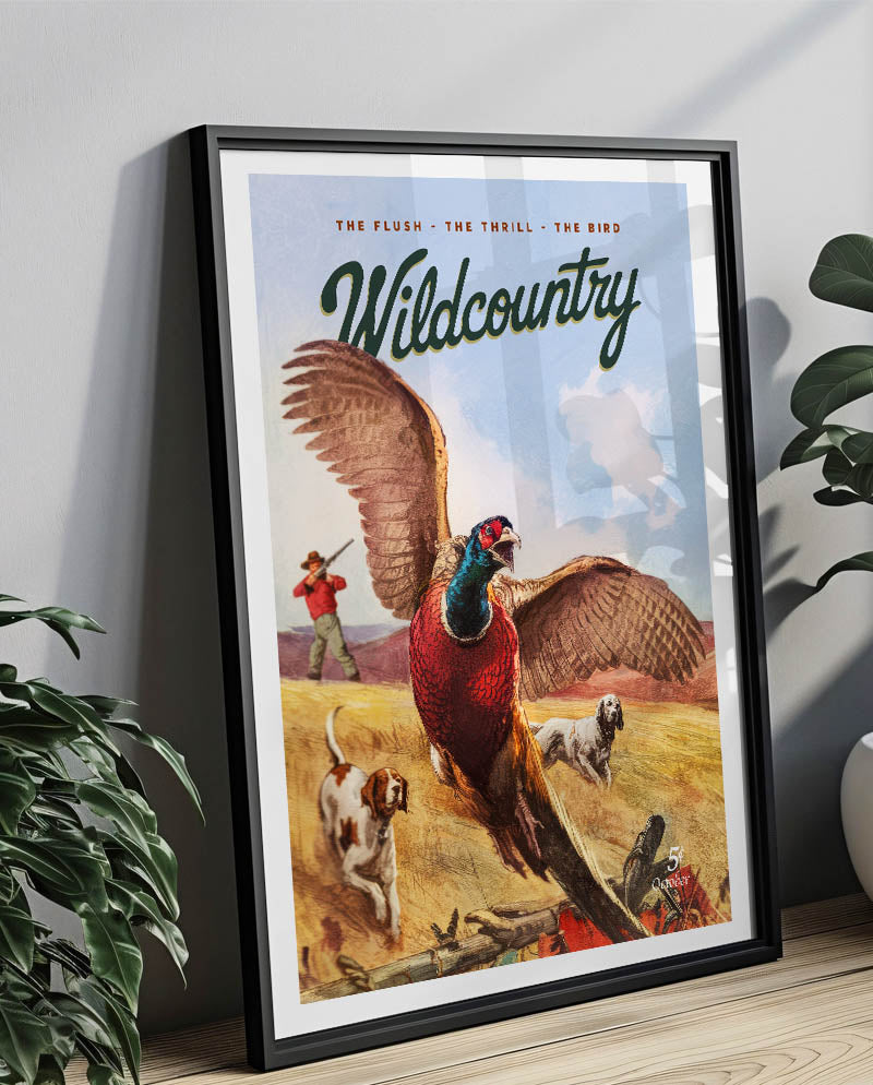 Retro Pheasant Hunting Print