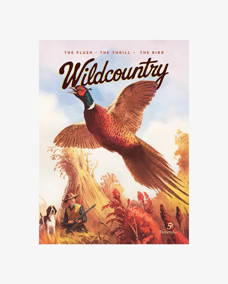 Retro Pheasant Hunting Print