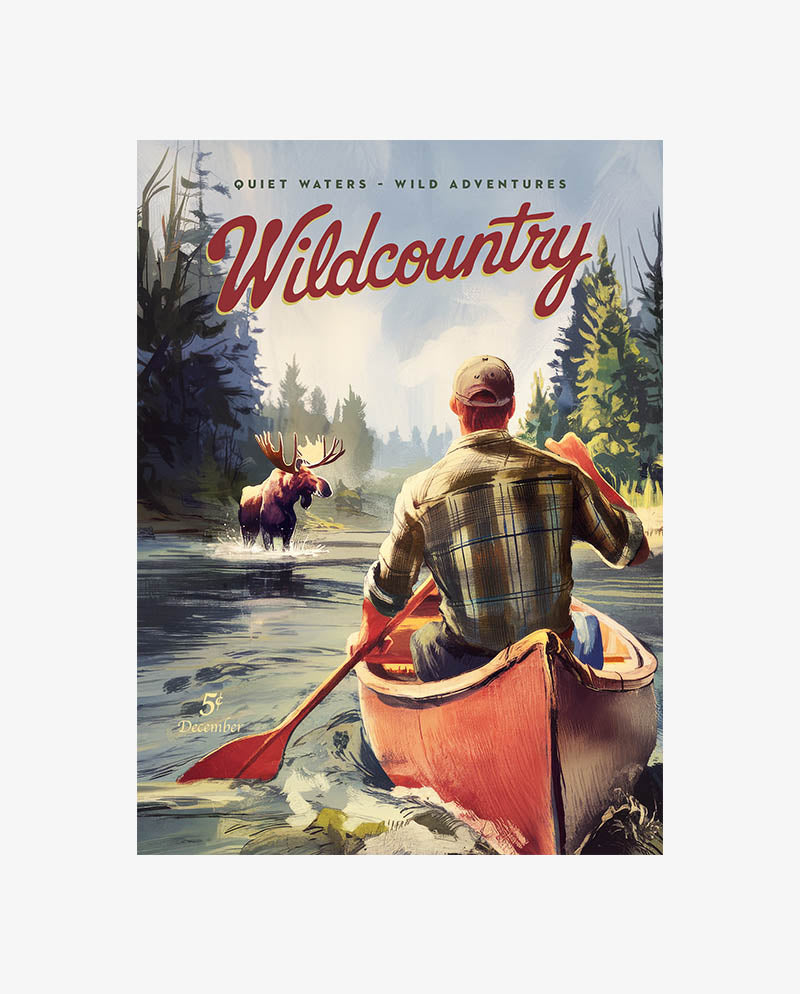 Retro Adventurous Wildlife Print