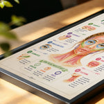 Facial Muscle Anatomy Poster Esthetician Wall Art