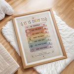 It Is Okay To Poster Classroom Counseling Affirmation Chart