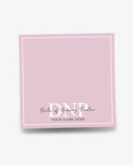 Personalized DNP Sticky Note Pad For Doctor of Nursing Practice - 50 Sheets