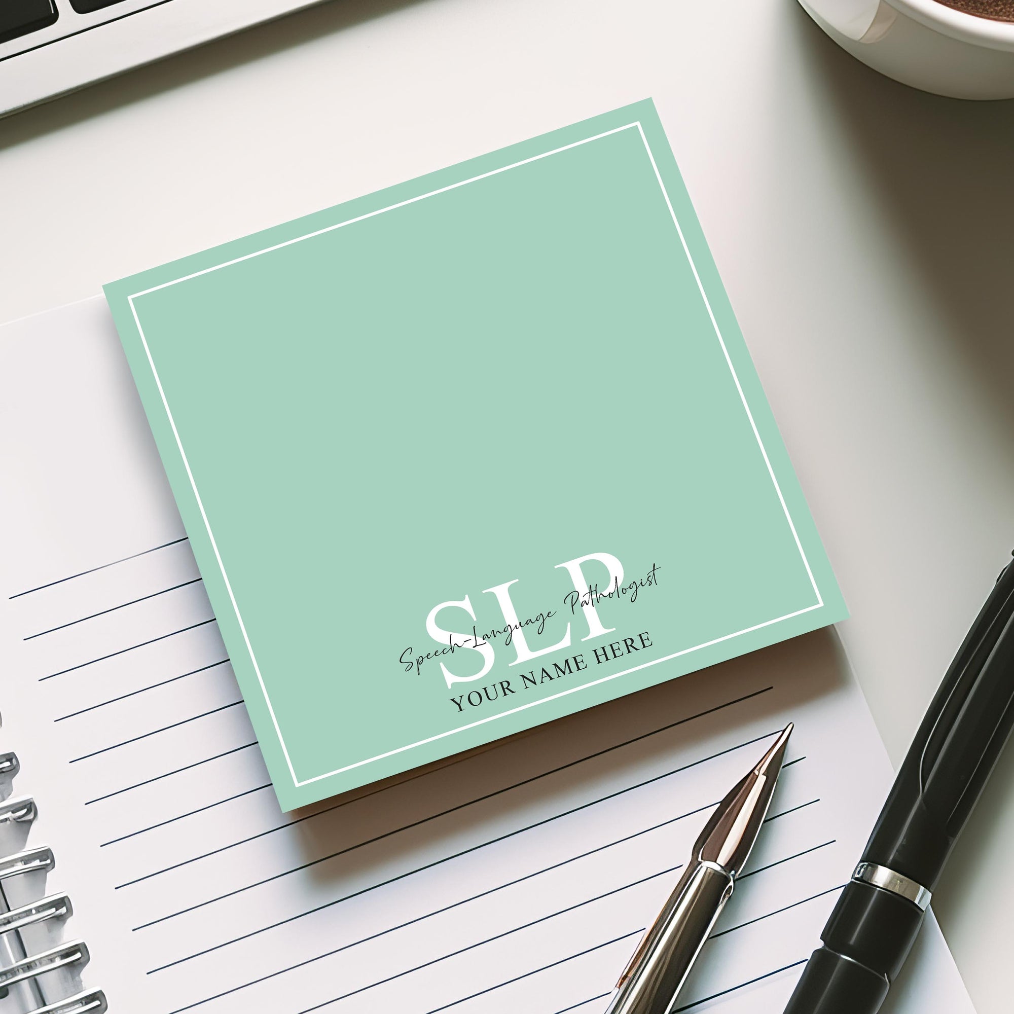 Personalized SLP Post-It Notes for Speech-Language Pathologist