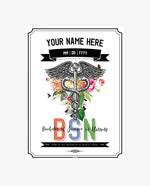 Personalized BSN Wall Art
