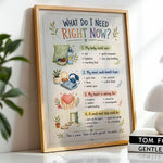 What Do I Need Right Now Poster Self Check In Chart