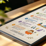 Five Common Signs of Autism Poster Awareness Chart for Classroom