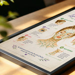 Facial Lymphatic Drainage Map Poster Face Lymph Flow Chart