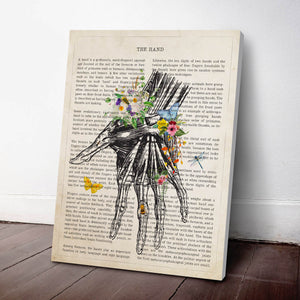Hand Anatomy Flower Print