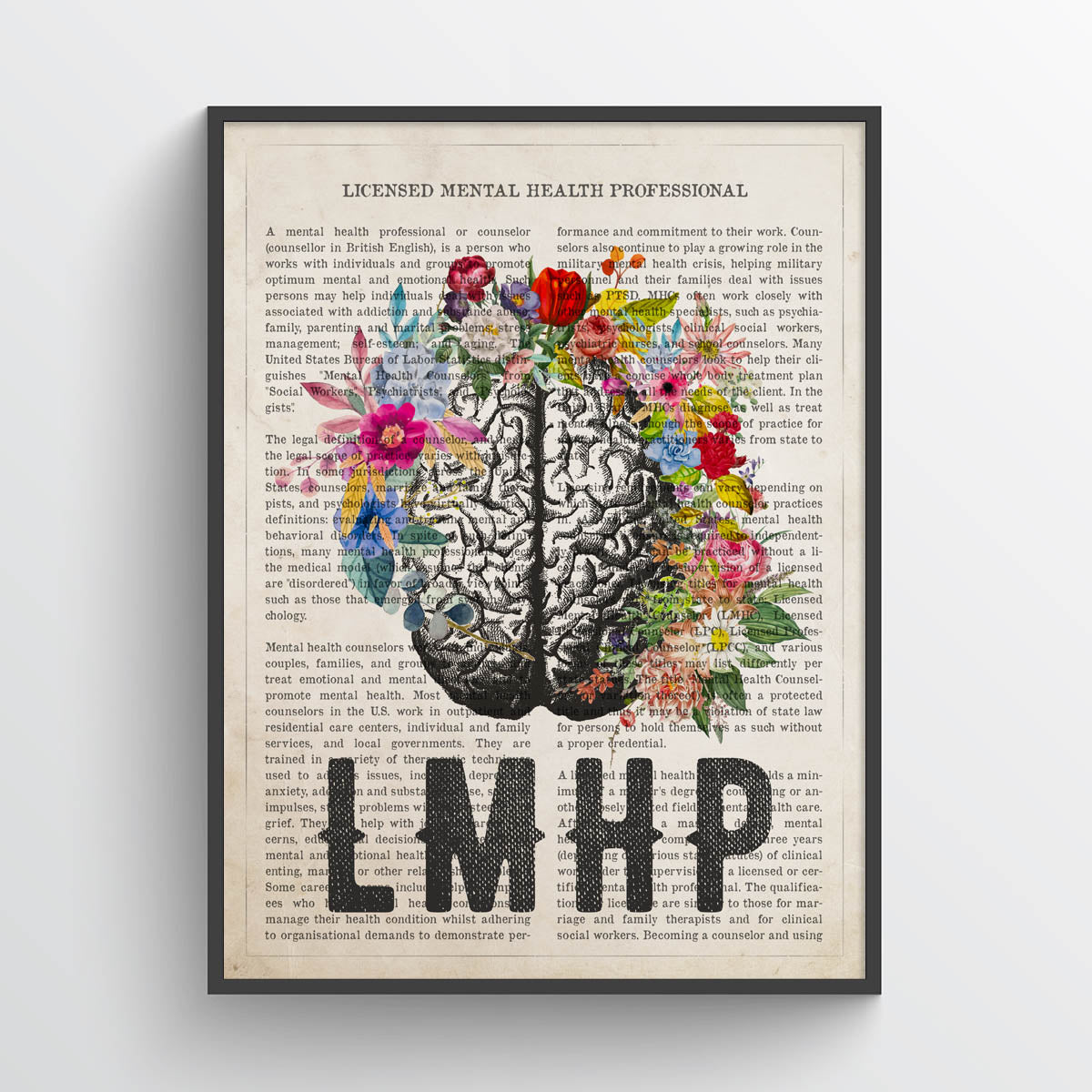 Licensed Mental Health Professional Print